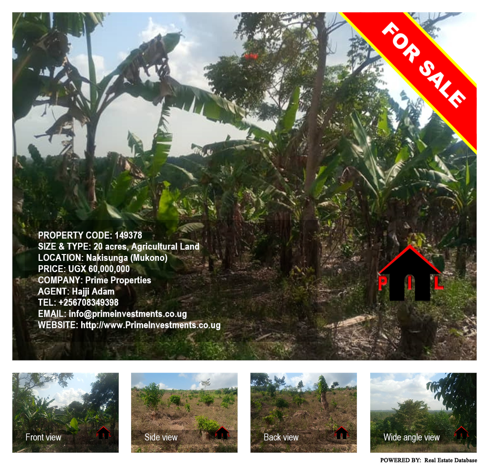 Agricultural Land  for sale in Nakisunga Mukono Uganda, code: 149378