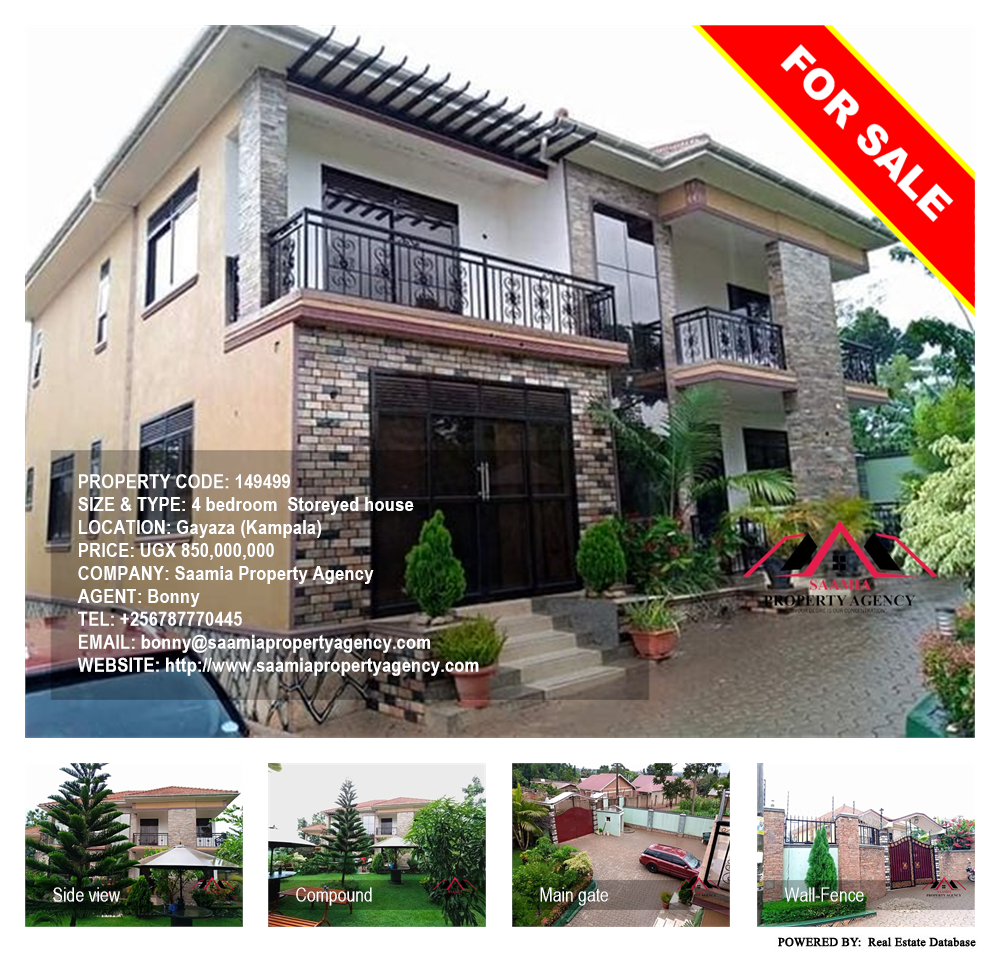 4 bedroom Storeyed house  for sale in Gayaza Kampala Uganda, code: 149499