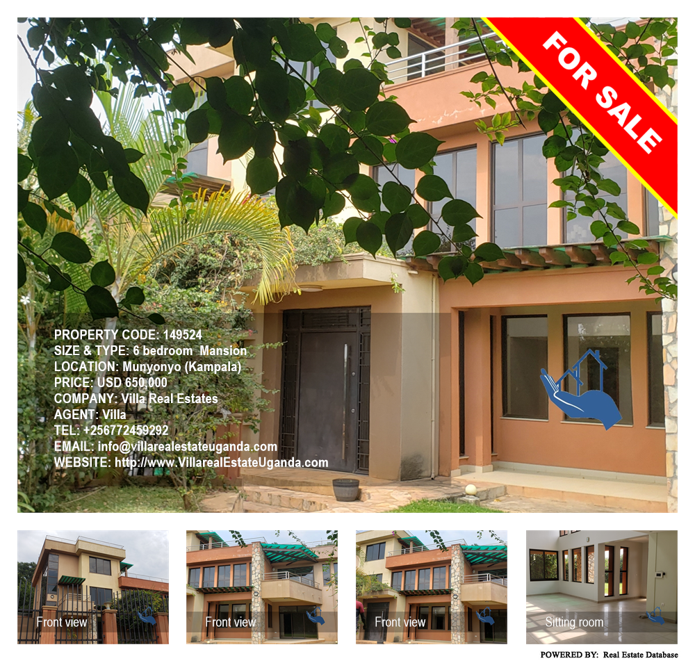 6 bedroom Mansion  for sale in Munyonyo Kampala Uganda, code: 149524