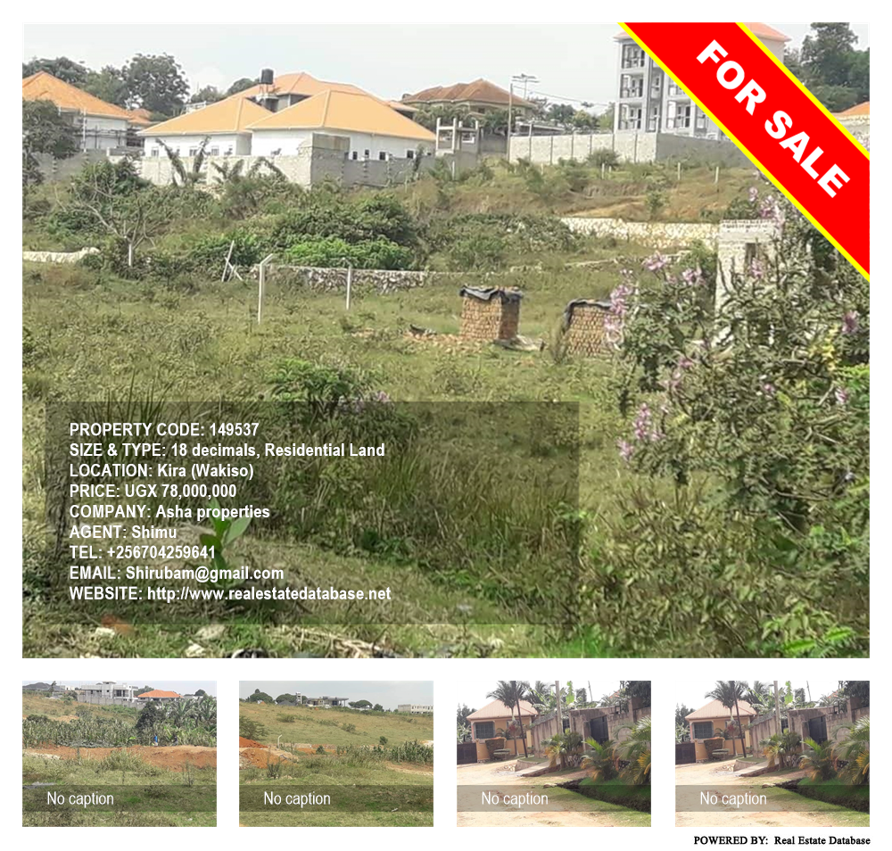 Residential Land  for sale in Kira Wakiso Uganda, code: 149537