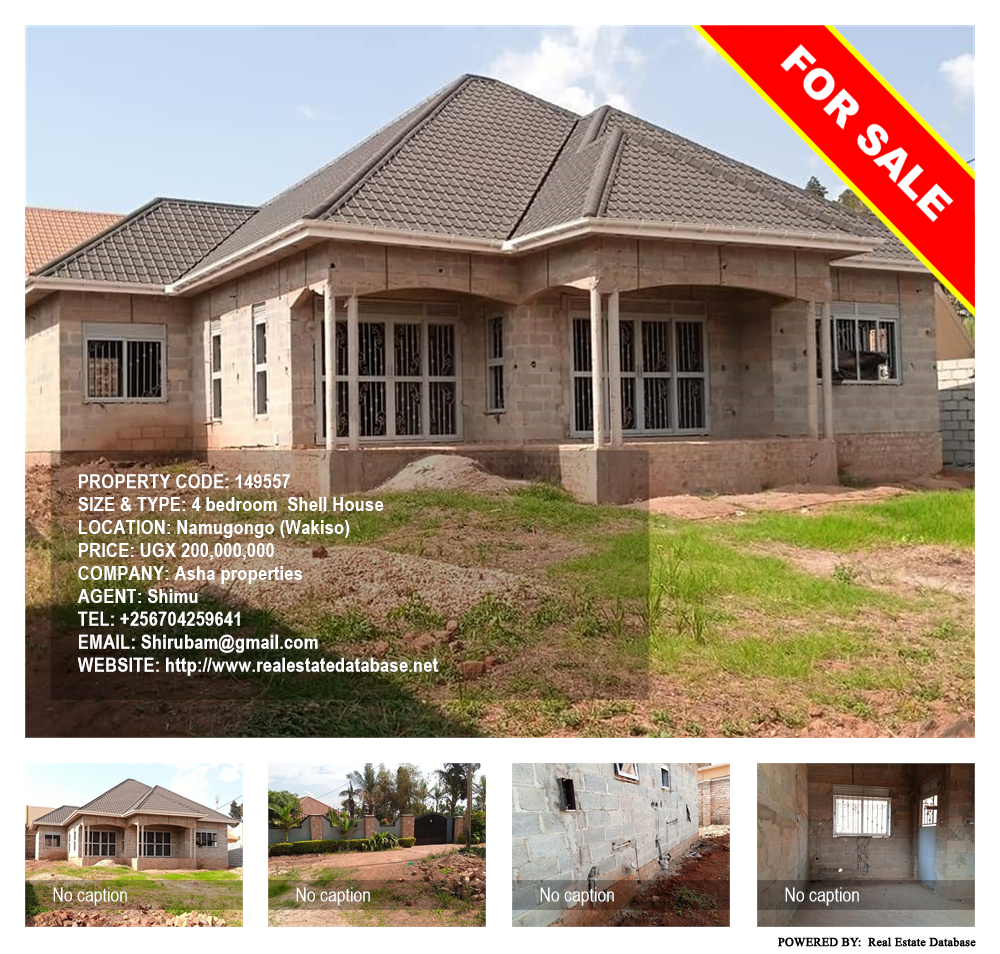 4 bedroom Shell House  for sale in Namugongo Wakiso Uganda, code: 149557