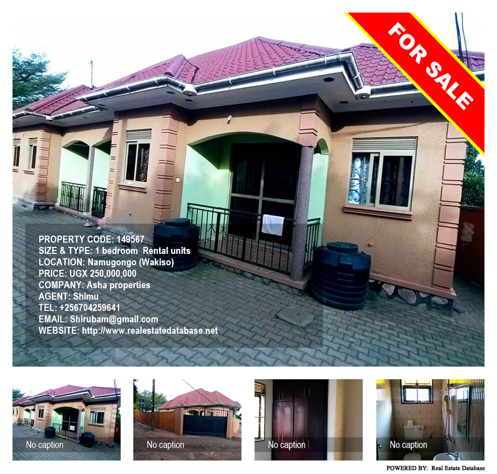 1 bedroom Rental units  for sale in Namugongo Wakiso Uganda, code: 149567