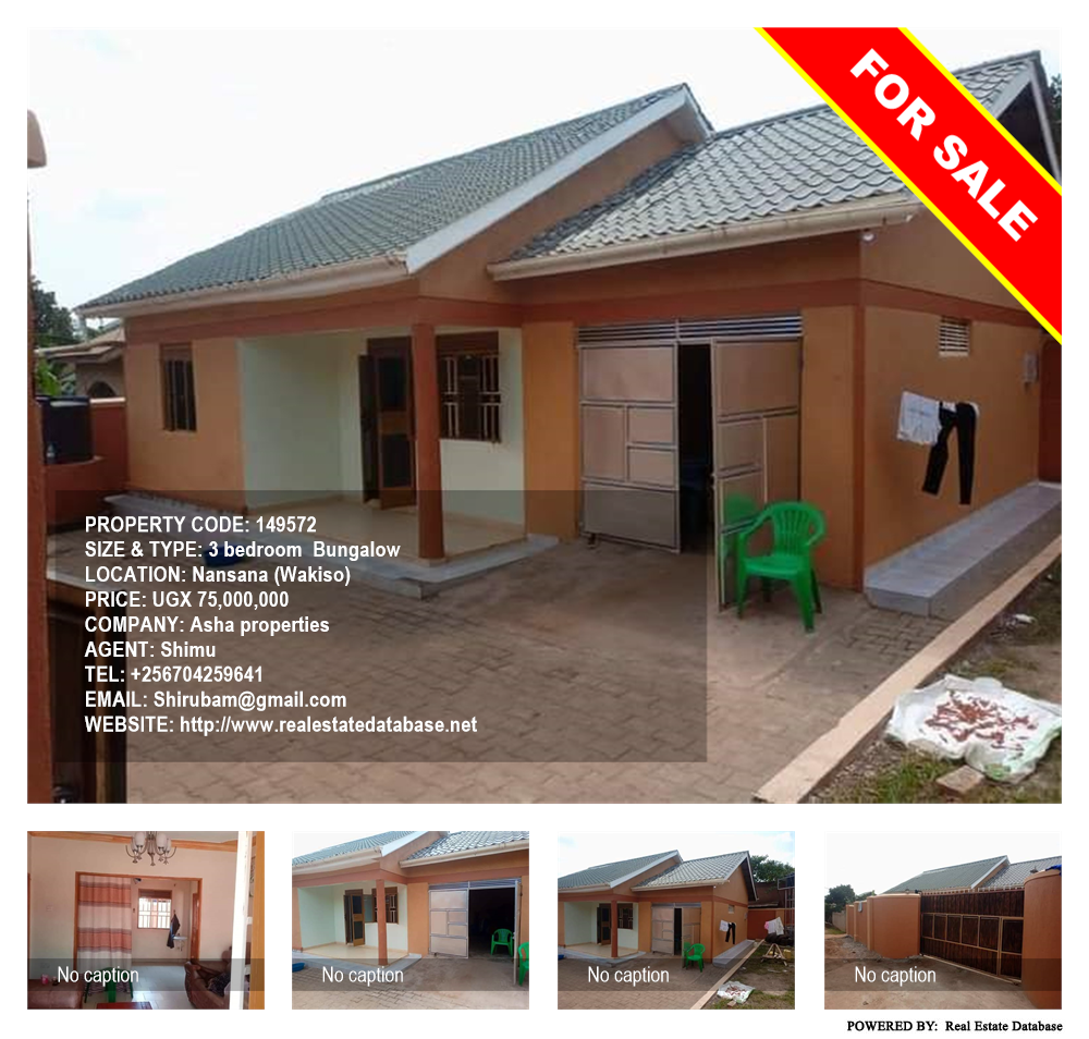 3 bedroom Bungalow  for sale in Nansana Wakiso Uganda, code: 149572
