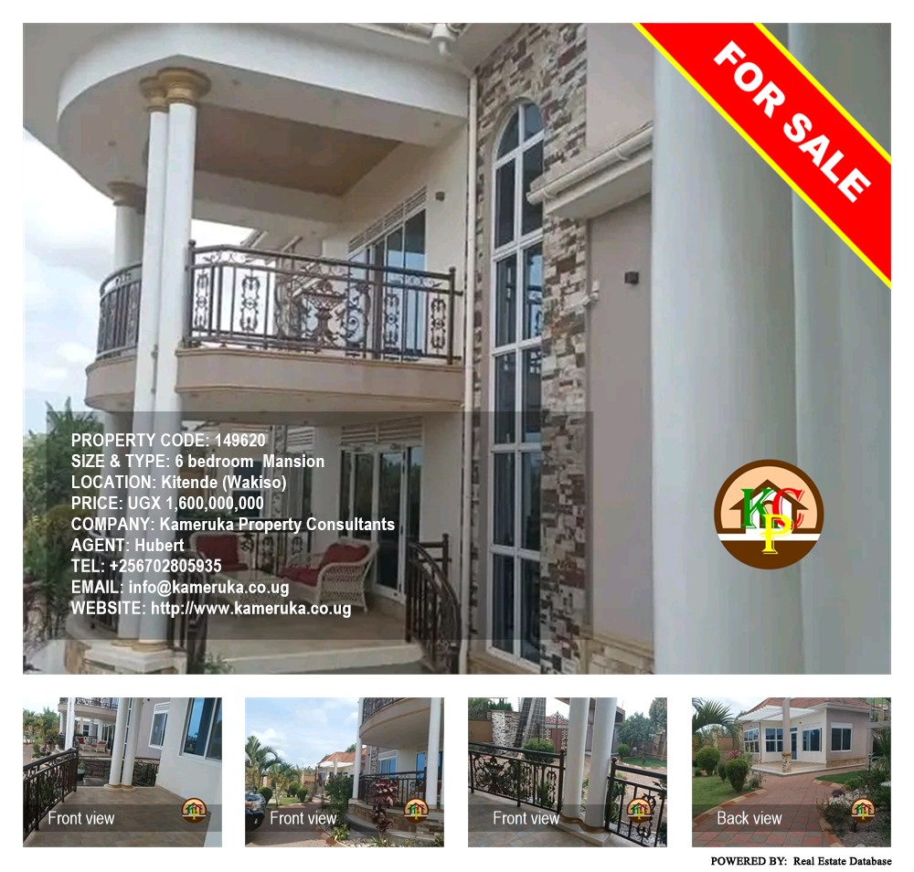 6 bedroom Mansion  for sale in Kitende Wakiso Uganda, code: 149620