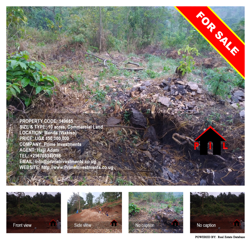 Commercial Land  for sale in Mende Wakiso Uganda, code: 149685