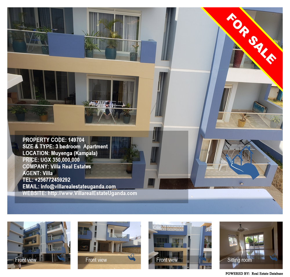 3 bedroom Apartment  for sale in Muyenga Kampala Uganda, code: 149704