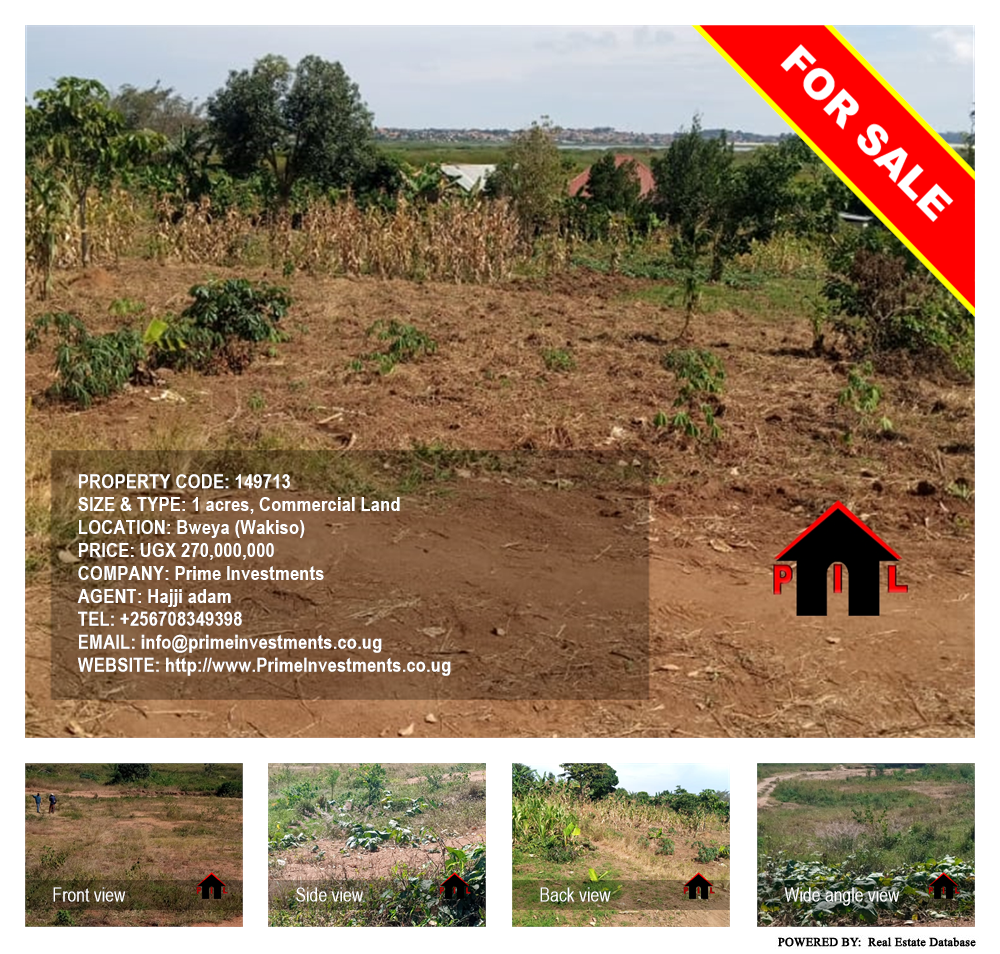 Commercial Land  for sale in Bweya Wakiso Uganda, code: 149713