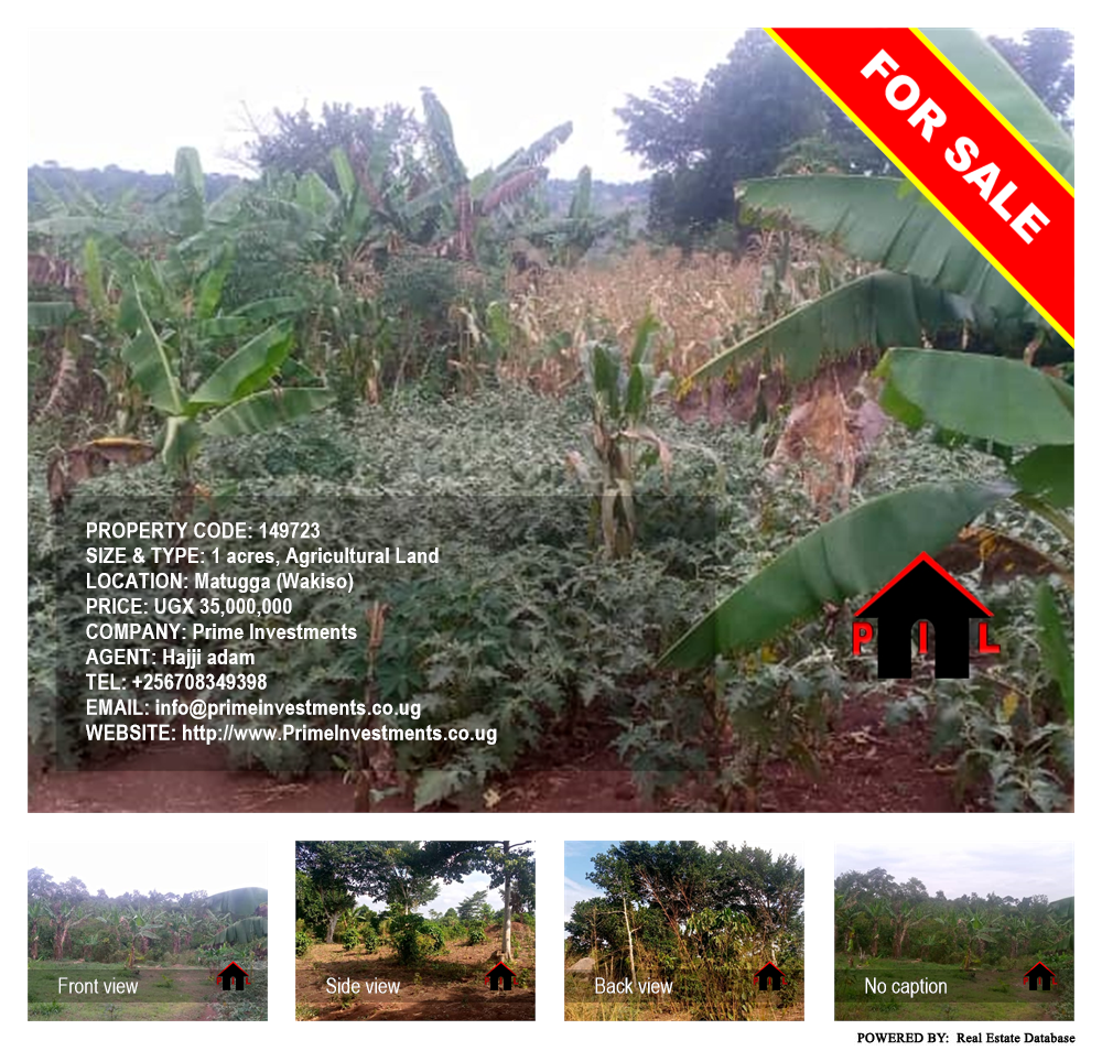 Agricultural Land  for sale in Matugga Wakiso Uganda, code: 149723