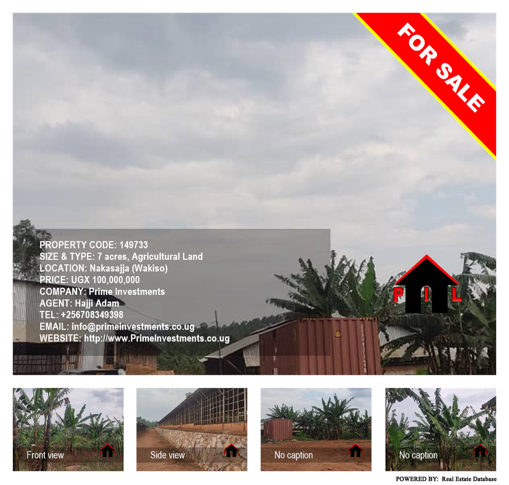 Agricultural Land  for sale in Nakassajja Wakiso Uganda, code: 149733