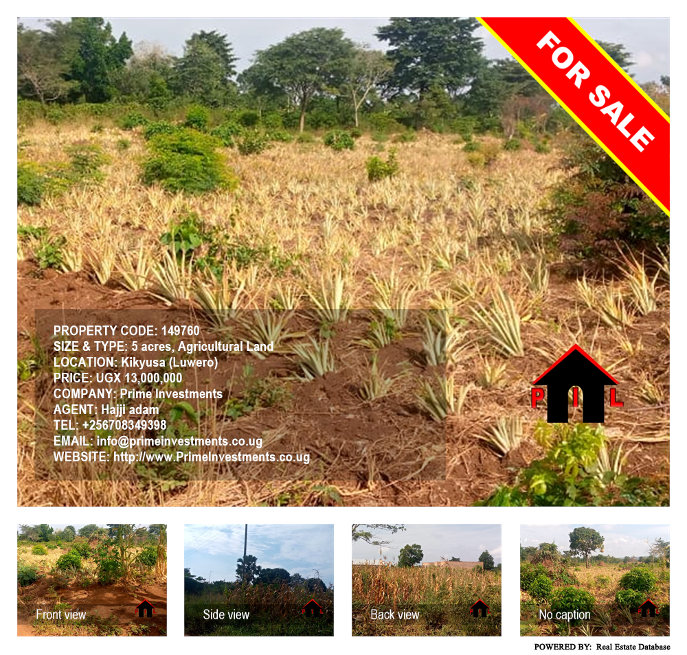 Agricultural Land  for sale in Kikyusa Luwero Uganda, code: 149760