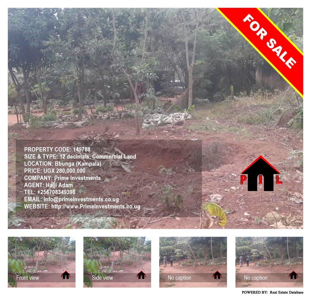 Commercial Land  for sale in Bbunga Kampala Uganda, code: 149788