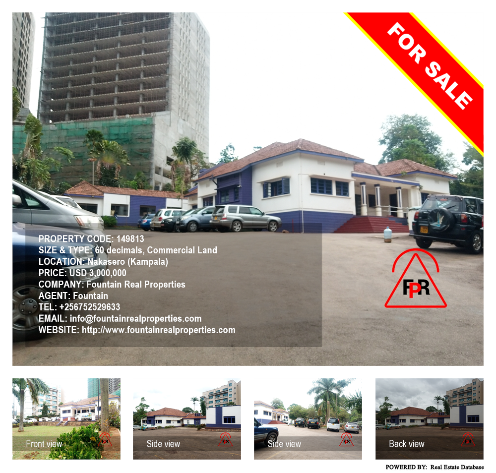 Commercial Land  for sale in Nakasero Kampala Uganda, code: 149813