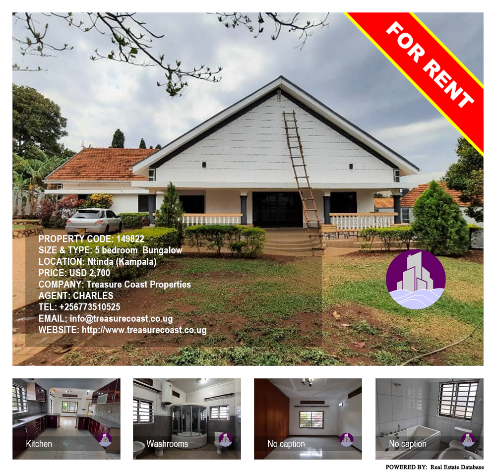 5 bedroom Bungalow  for rent in Ntinda Kampala Uganda, code: 149822