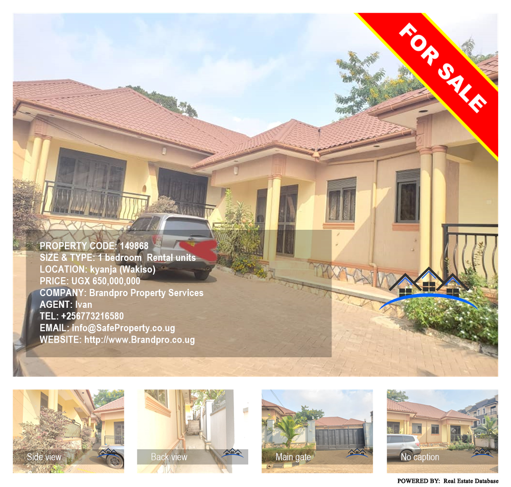 1 bedroom Rental units  for sale in Kyanja Wakiso Uganda, code: 149868