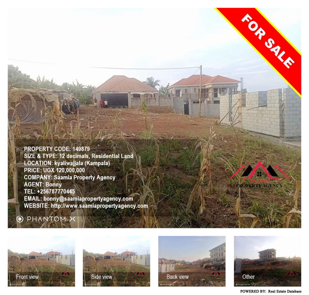 Residential Land  for sale in Kyaliwajjala Kampala Uganda, code: 149879