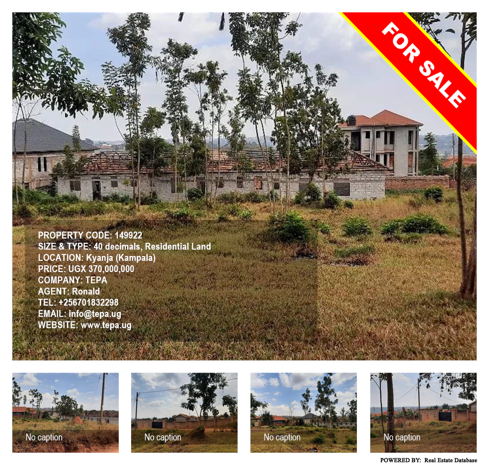 Residential Land  for sale in Kyanja Kampala Uganda, code: 149922