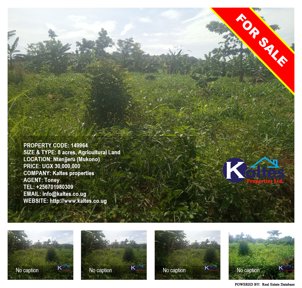 Agricultural Land  for sale in Ntenjjeru Mukono Uganda, code: 149964