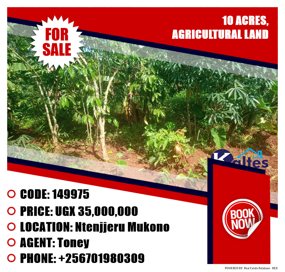 Agricultural Land  for sale in Ntenjjeru Mukono Uganda, code: 149975