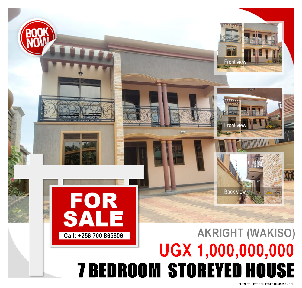 7 bedroom Storeyed house  for sale in Akright Wakiso Uganda, code: 150019