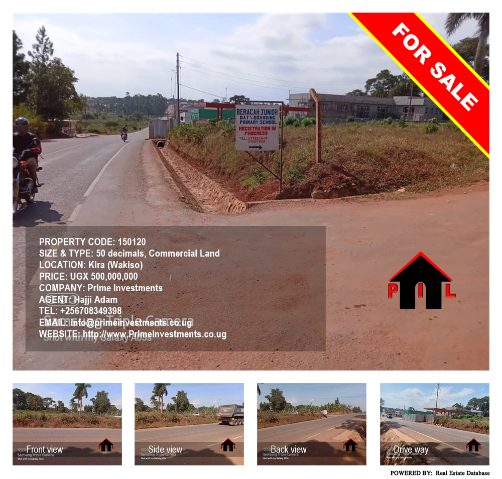 Commercial Land  for sale in Kira Wakiso Uganda, code: 150120