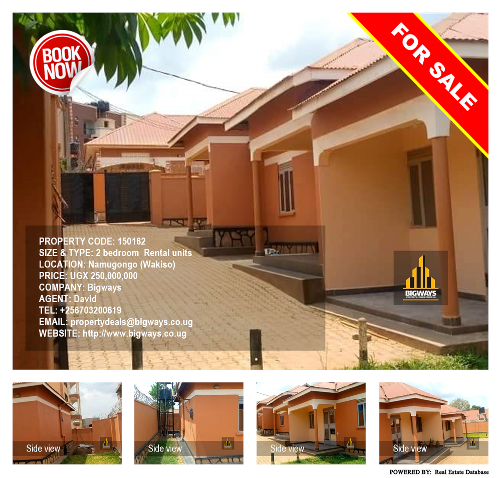 2 bedroom Rental units  for sale in Namugongo Wakiso Uganda, code: 150162