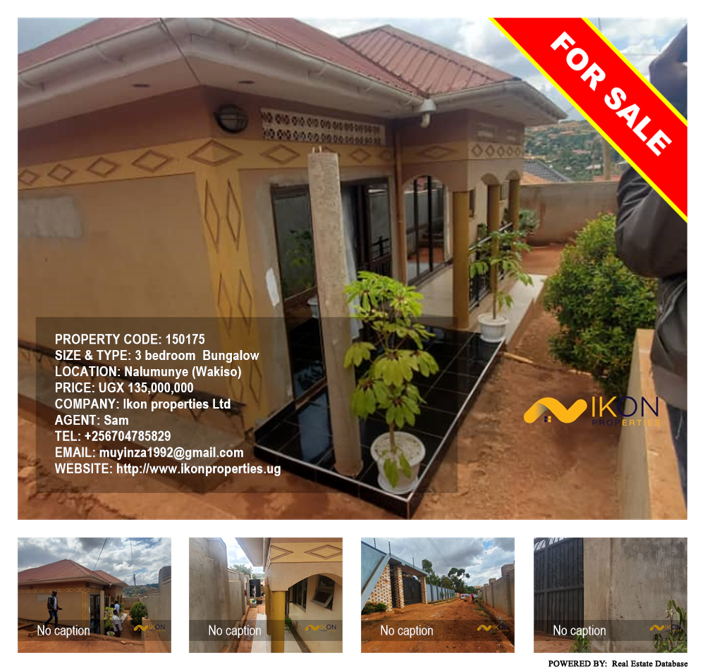 3 bedroom Bungalow  for sale in Nalumunye Wakiso Uganda, code: 150175