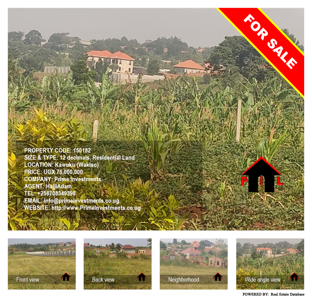 Residential Land  for sale in Kawuku Wakiso Uganda, code: 150182