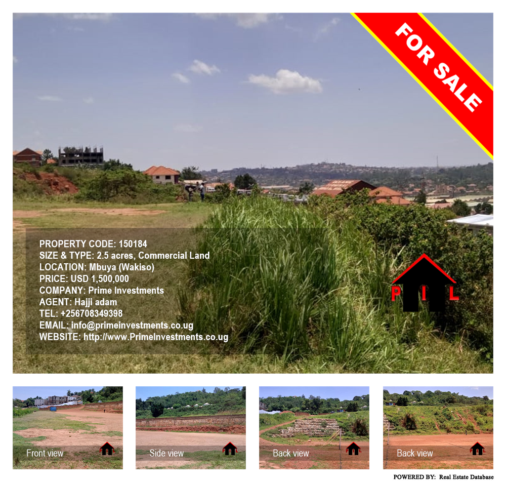 Commercial Land  for sale in Mbuya Wakiso Uganda, code: 150184