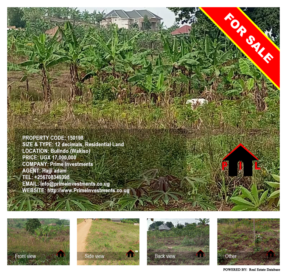 Residential Land  for sale in Bulindo Wakiso Uganda, code: 150198