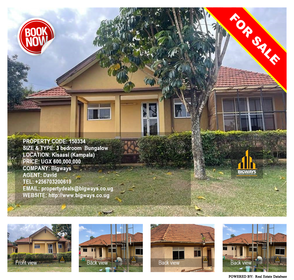 3 bedroom Bungalow  for sale in Kisaasi Kampala Uganda, code: 150334