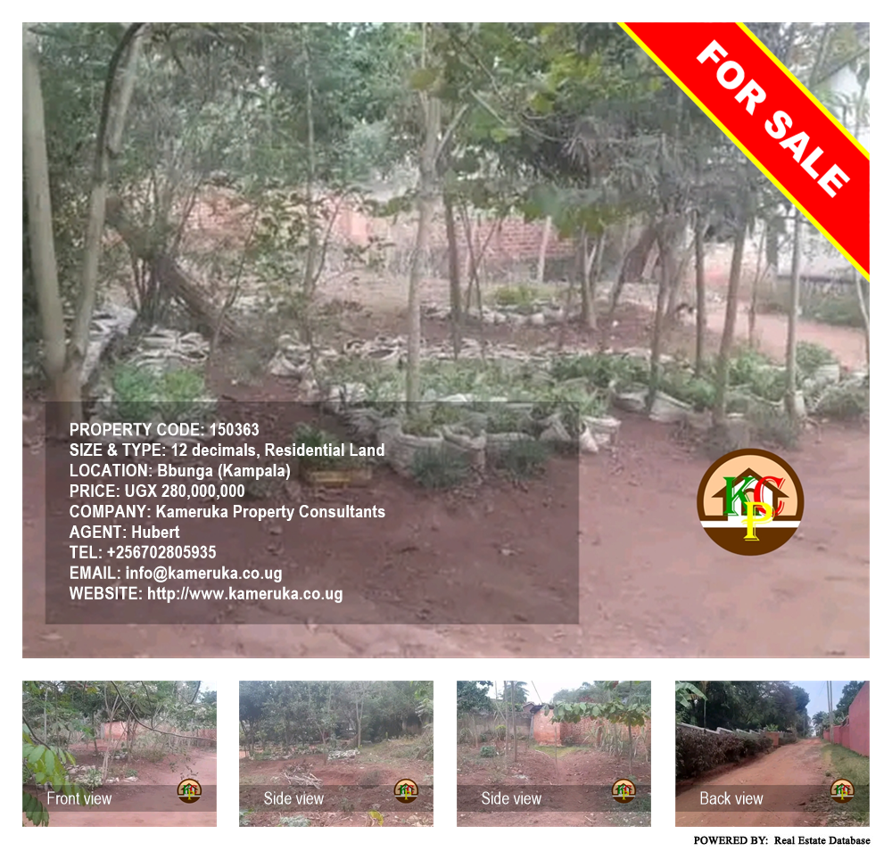 Residential Land  for sale in Bbunga Kampala Uganda, code: 150363
