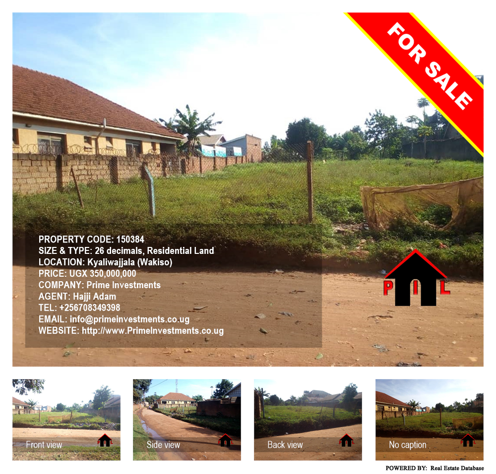 Residential Land  for sale in Kyaliwajjala Wakiso Uganda, code: 150384