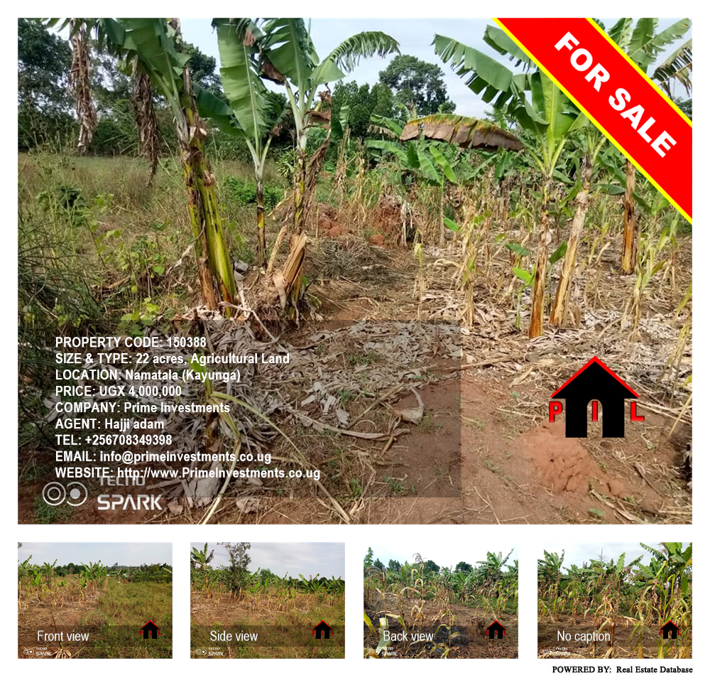 Agricultural Land  for sale in Namatala Kayunga Uganda, code: 150388