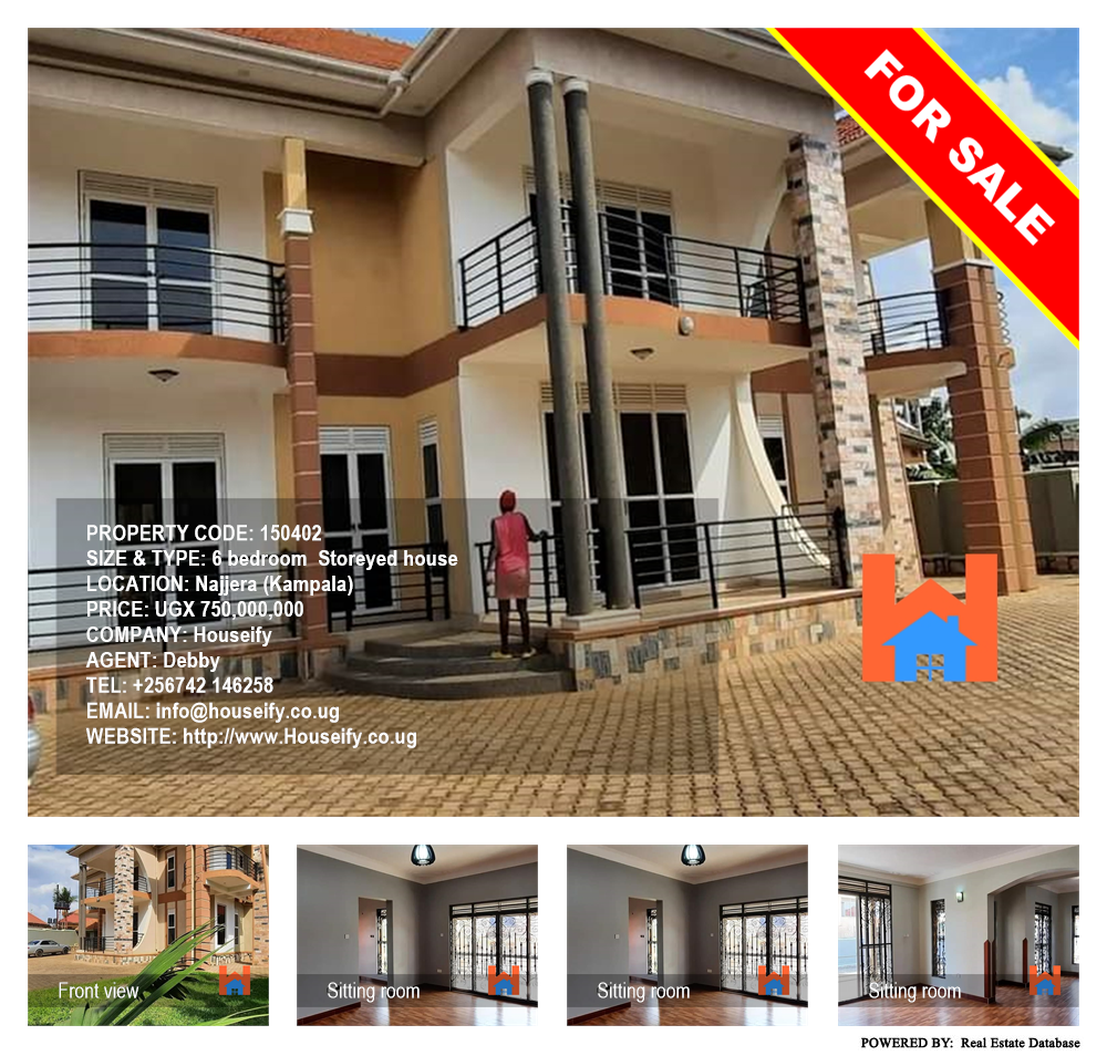 6 bedroom Storeyed house  for sale in Najjera Kampala Uganda, code: 150402