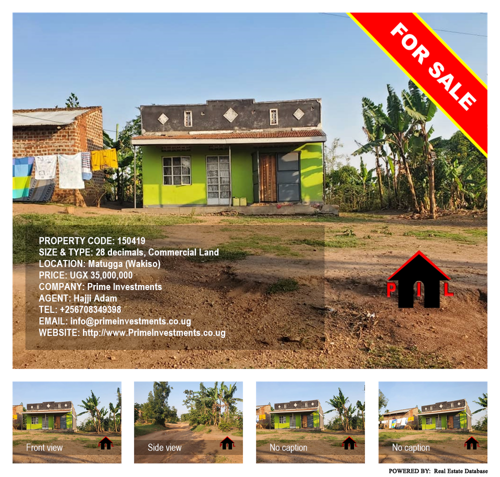 Commercial Land  for sale in Matugga Wakiso Uganda, code: 150419