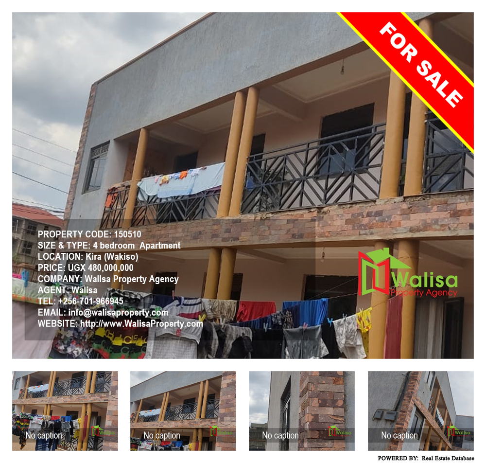 4 bedroom Apartment  for sale in Kira Wakiso Uganda, code: 150510