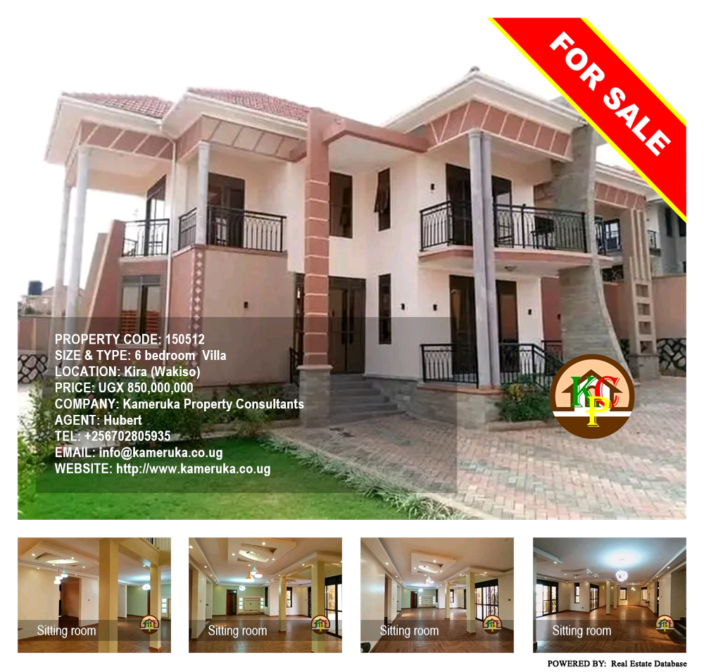 6 bedroom Villa  for sale in Kira Wakiso Uganda, code: 150512