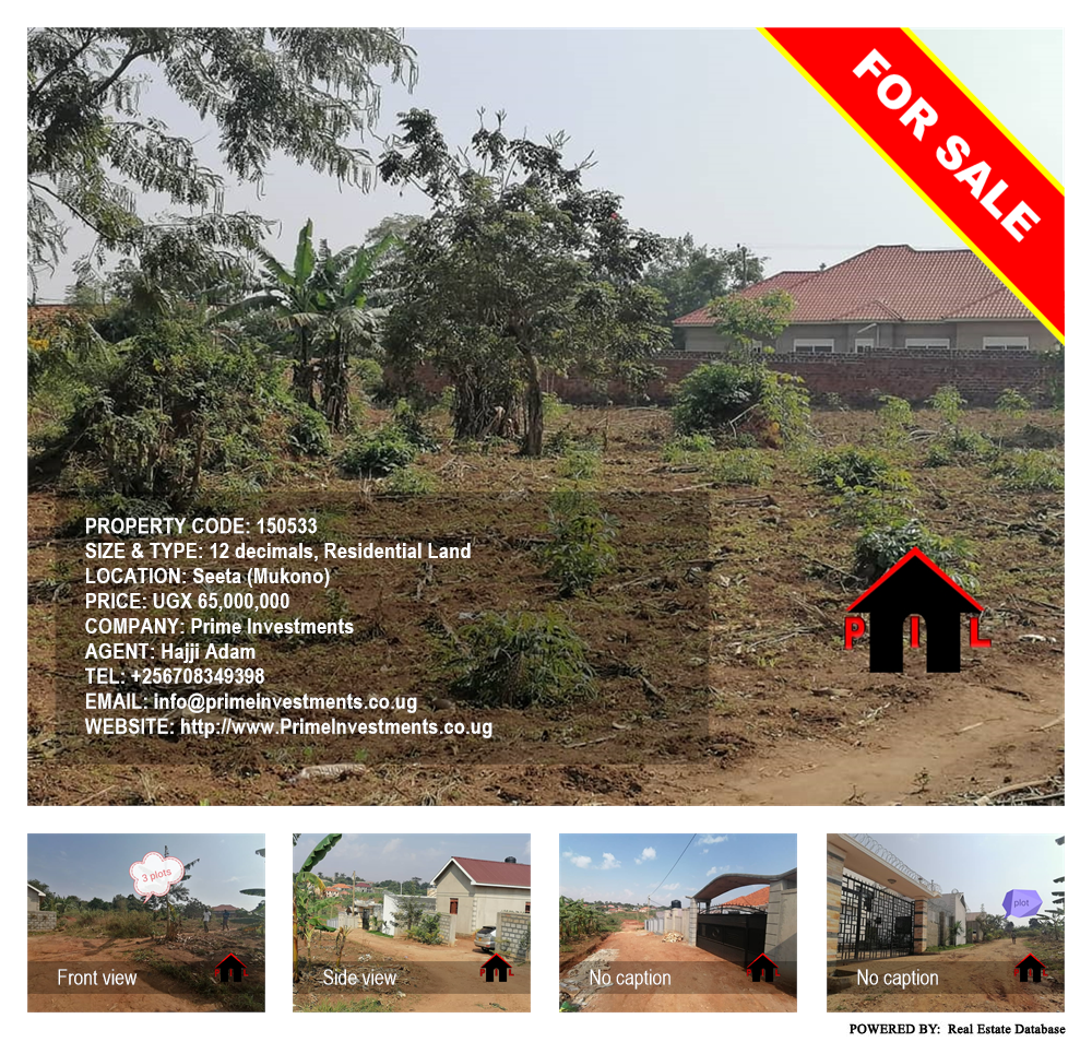 Residential Land  for sale in Seeta Mukono Uganda, code: 150533