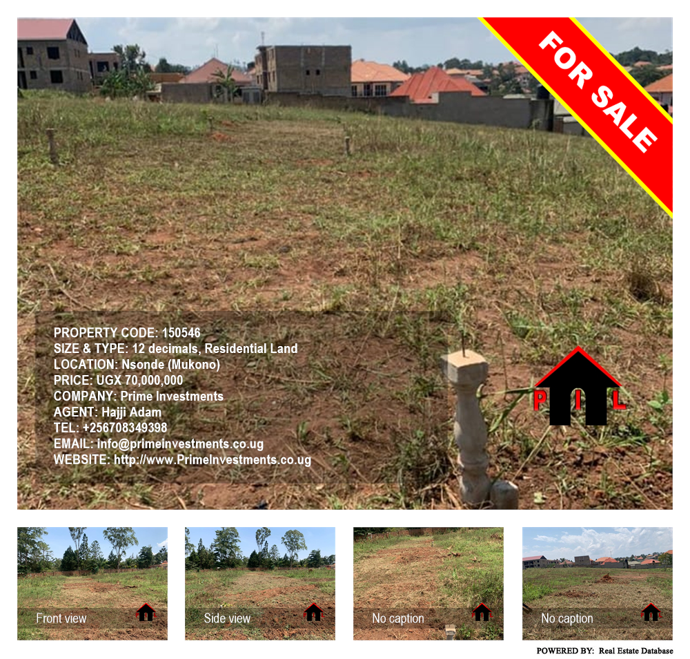 Residential Land  for sale in Nsonde Mukono Uganda, code: 150546