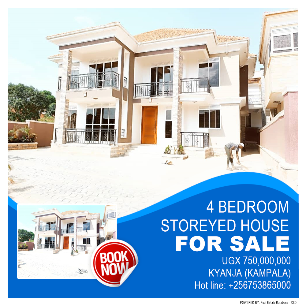 4 bedroom Storeyed house  for sale in Kyanja Kampala Uganda, code: 150574