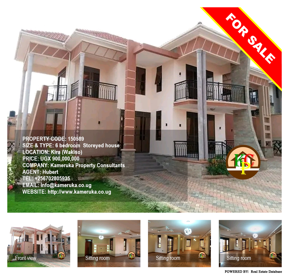6 bedroom Storeyed house  for sale in Kira Wakiso Uganda, code: 150589