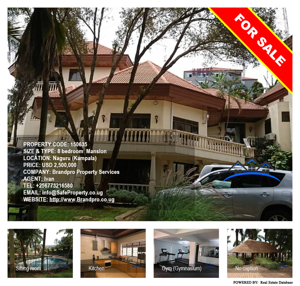 8 bedroom Mansion  for sale in Naguru Kampala Uganda, code: 150635