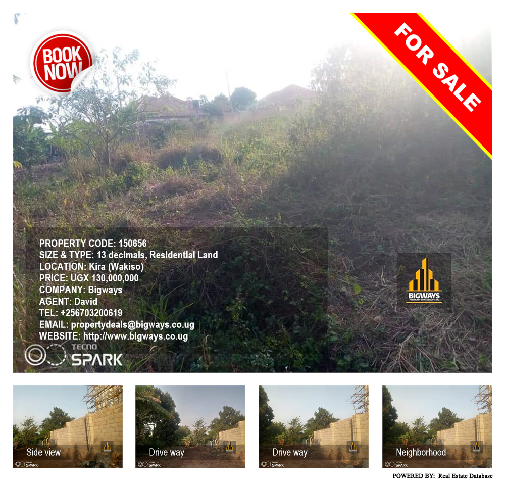 Residential Land  for sale in Kira Wakiso Uganda, code: 150656