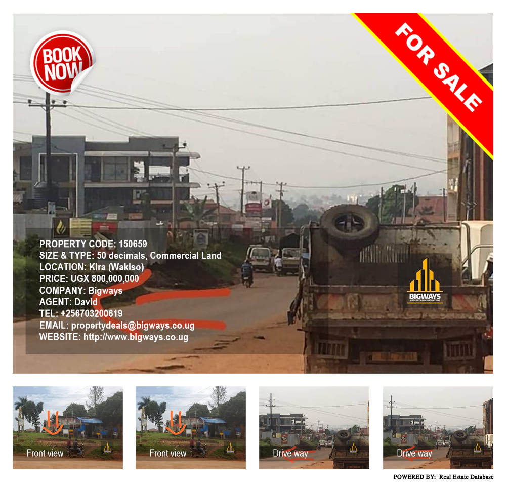 Commercial Land  for sale in Kira Wakiso Uganda, code: 150659