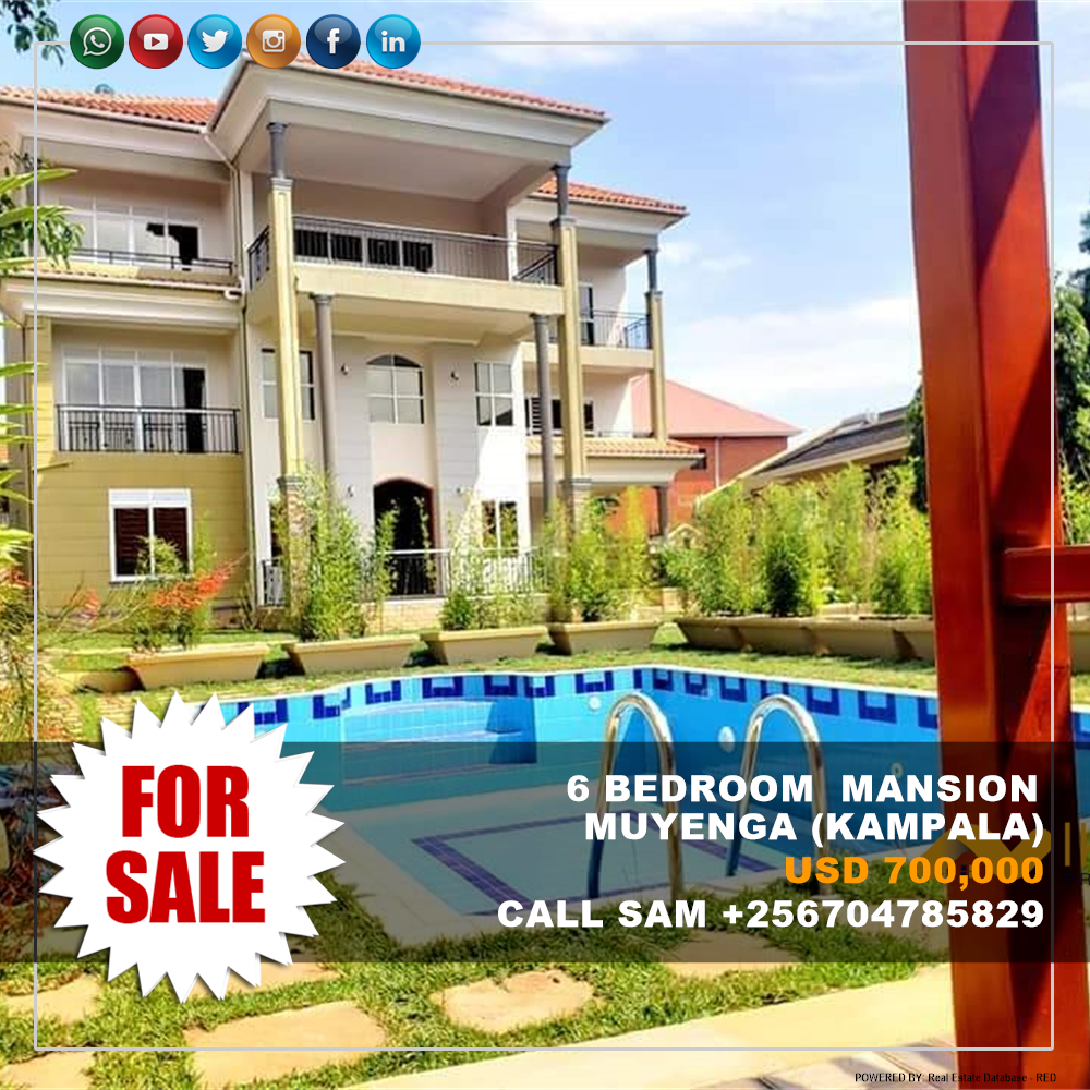 6 bedroom Mansion  for sale in Muyenga Kampala Uganda, code: 150737