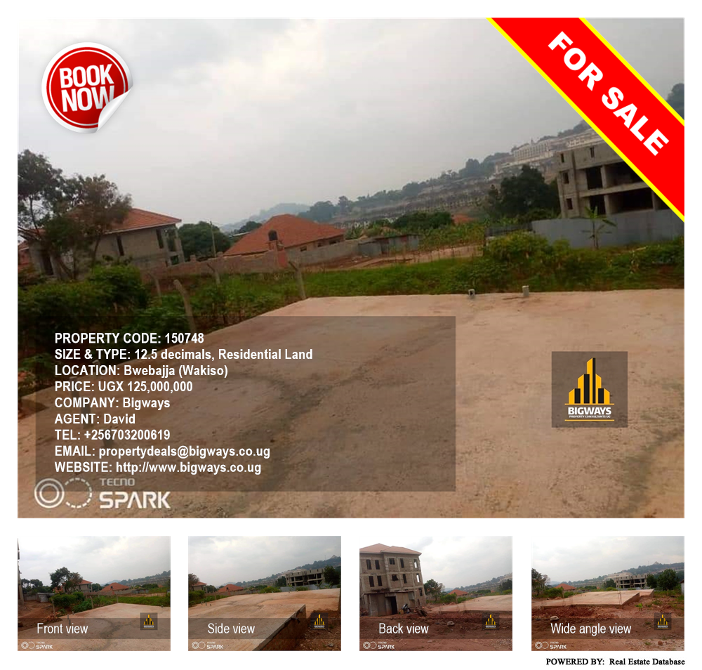 Residential Land  for sale in Bwebajja Wakiso Uganda, code: 150748