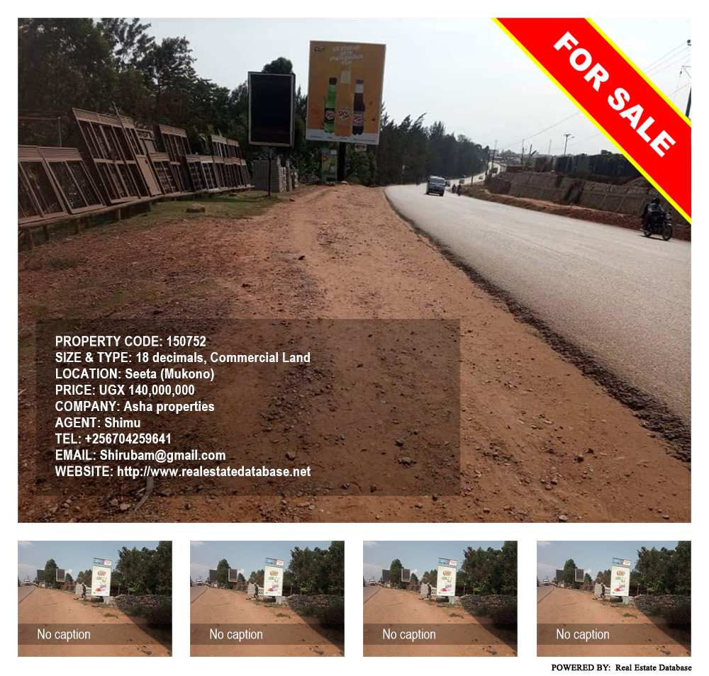 Commercial Land  for sale in Seeta Mukono Uganda, code: 150752