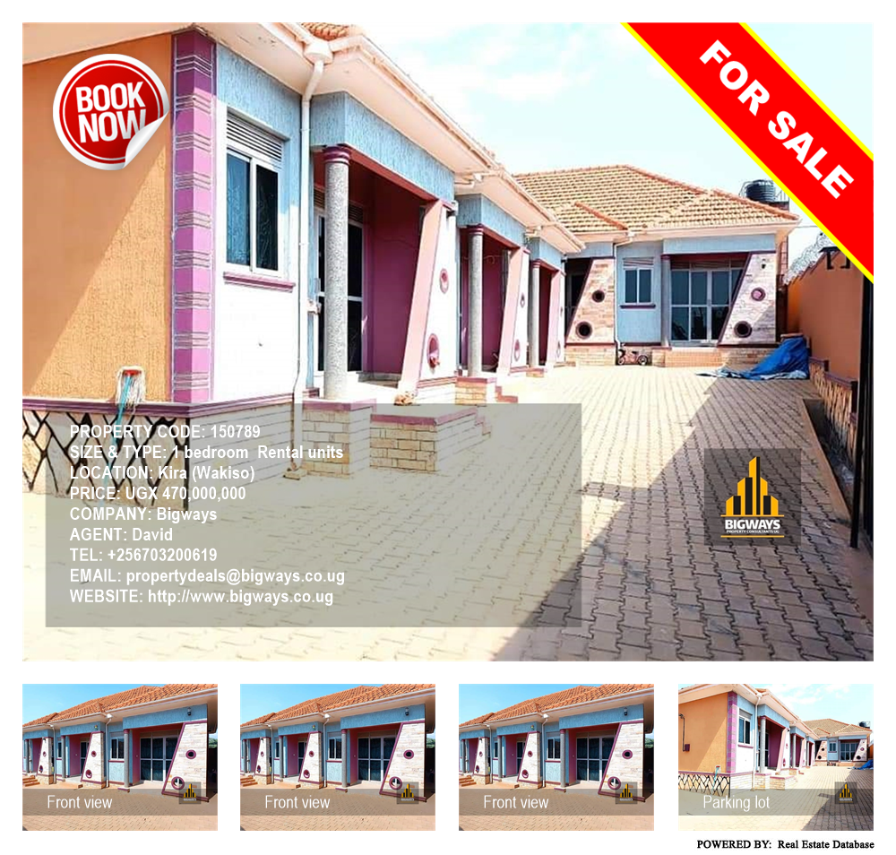 1 bedroom Rental units  for sale in Kira Wakiso Uganda, code: 150789