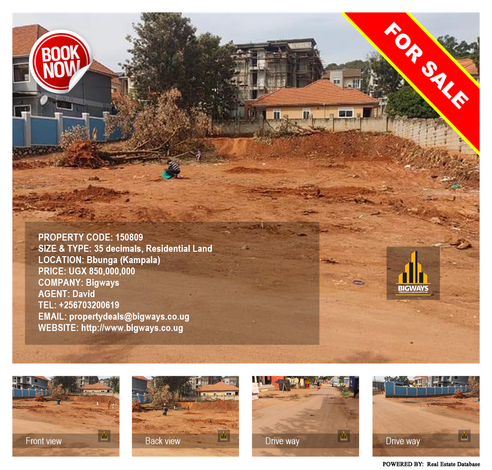 Residential Land  for sale in Bbunga Kampala Uganda, code: 150809