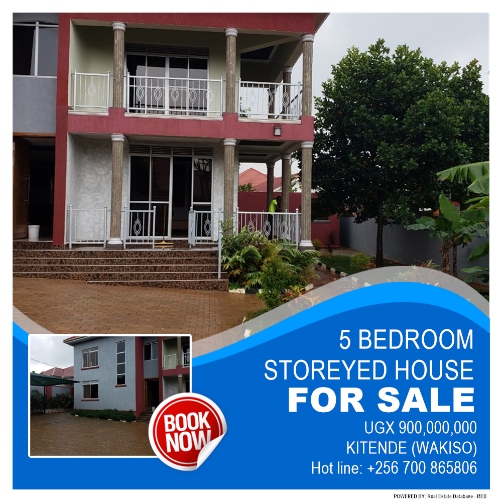 5 bedroom Storeyed house  for sale in Kitende Wakiso Uganda, code: 150834